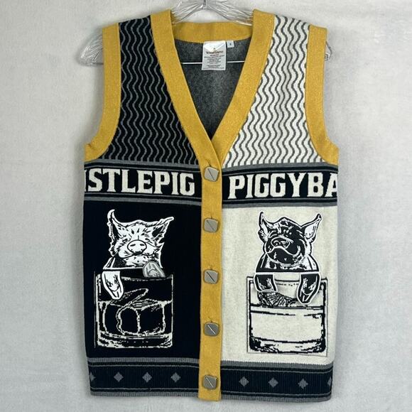 WhistlePig Rye Whiskey Sweater Vest Men Small UGLY Christmas X-Mas - Picture 1 of 8